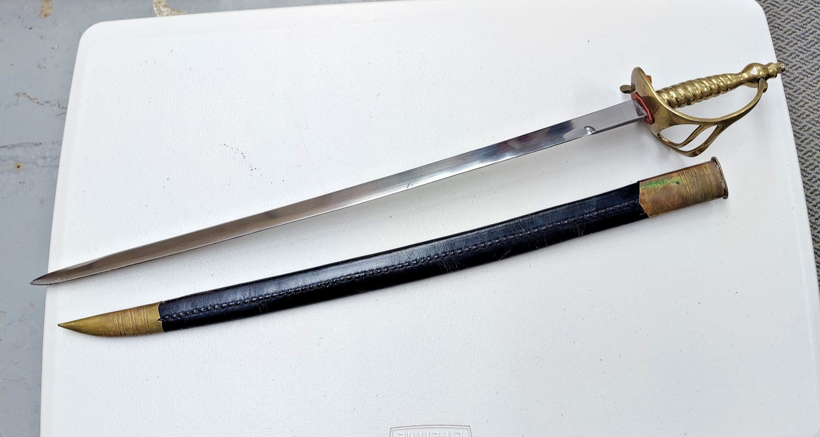 Revolutionary War Reenactor Continental Army Officers Sword w/ Brass Guard Repro