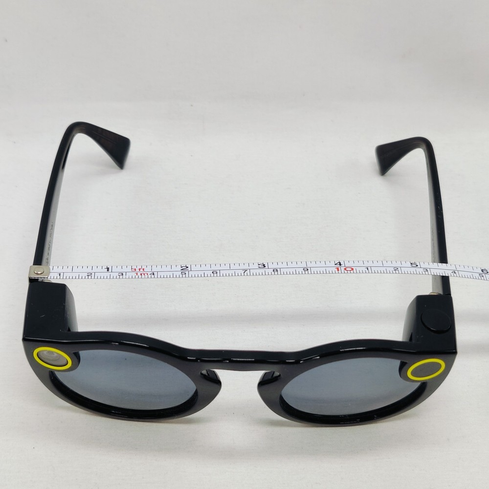 Snap Inc. Snapchat Spectacles Glasses Black Authentic No Charging Cable Untested