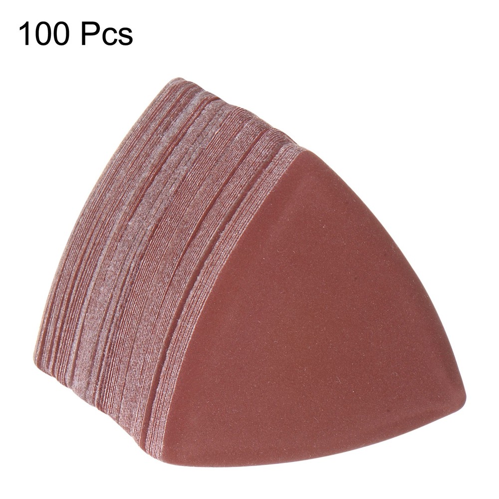 100pcs Triangular Hook & Circle Glass Cards 800 Grits 3-1/8"