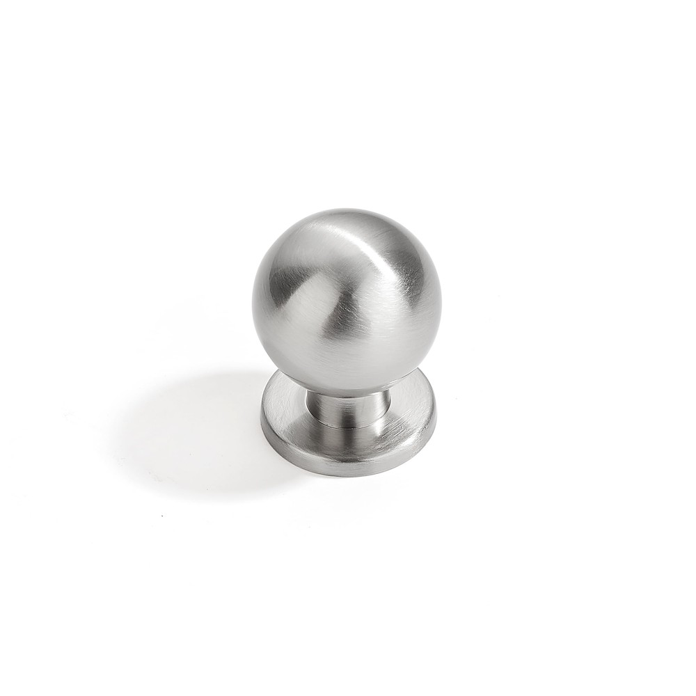 10 Pack 1 Inch 25mm Diameter Round Brushed Nickel Cabinet Solid knobs，Cabinet...