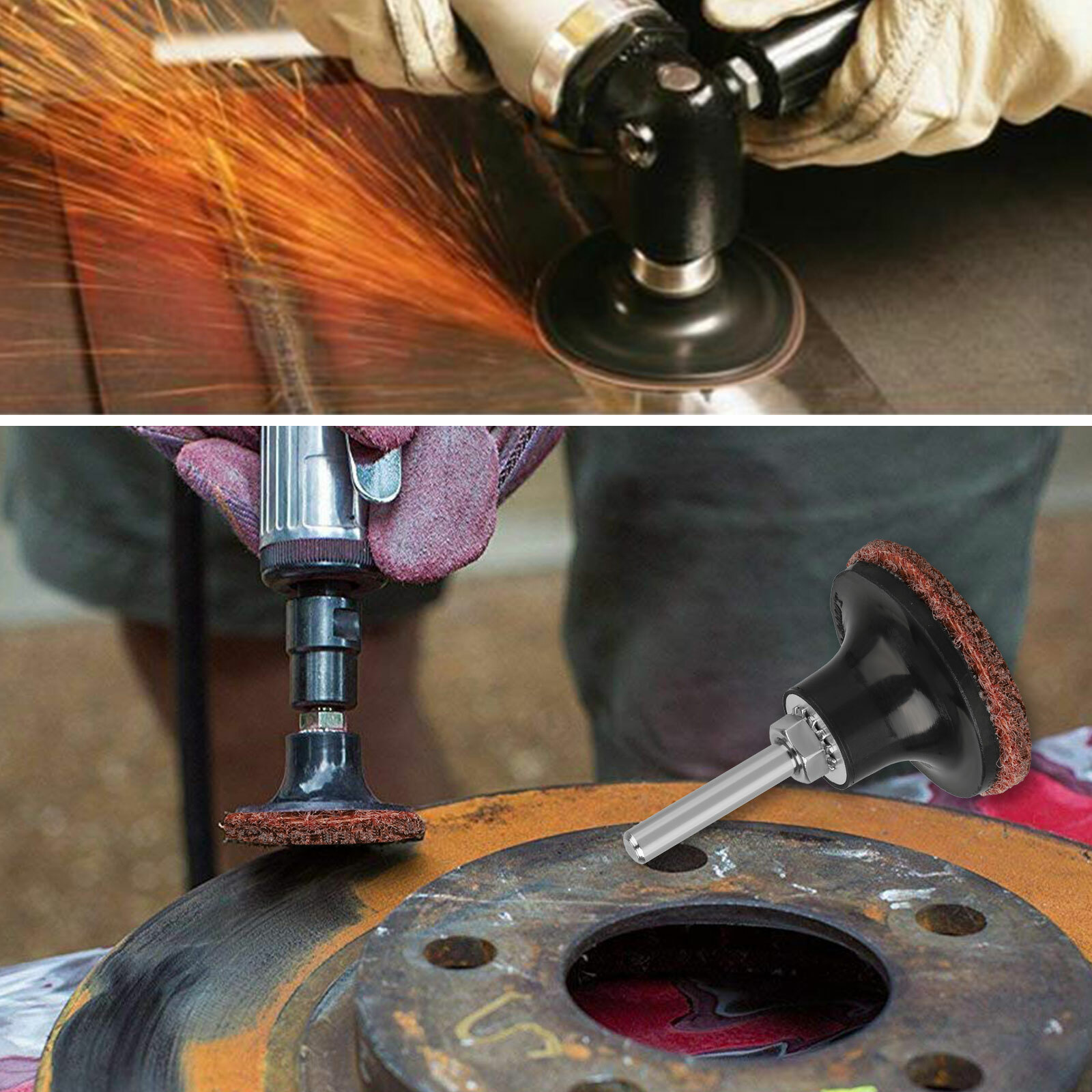 50x 2 inch Medium Surface Conditioning Discs Roll Lock Die Grinder Sanding Pads