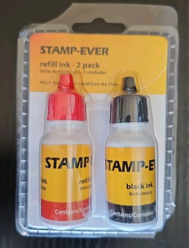 Stamp Ever Ink Refil 2 Pack NEW SEALED