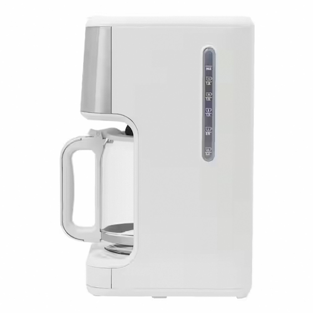 Haden Generous Brew 14 Cup Programmable Digital Coffee Maker Pot, Ivory/Chrome