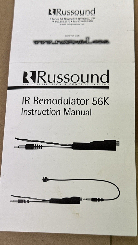 Russound IR Infrared Remodulator 56K