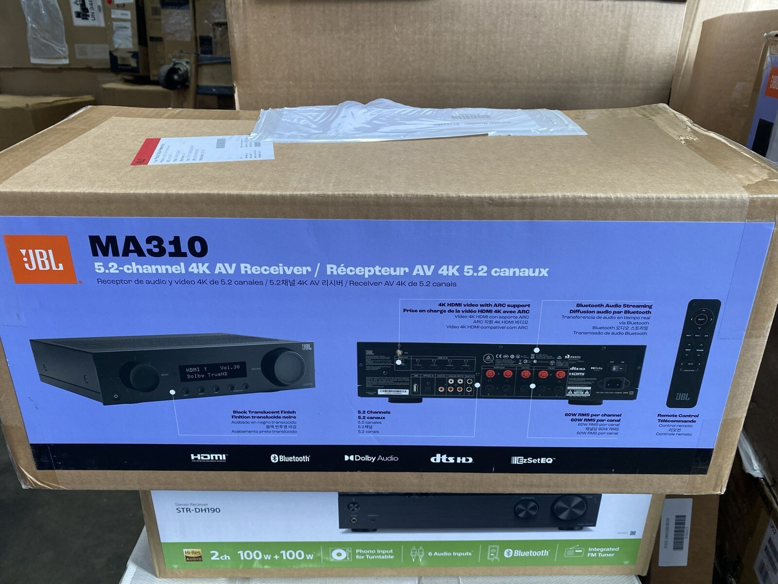 JBL MA310 AV Receiver Black (open box) #a