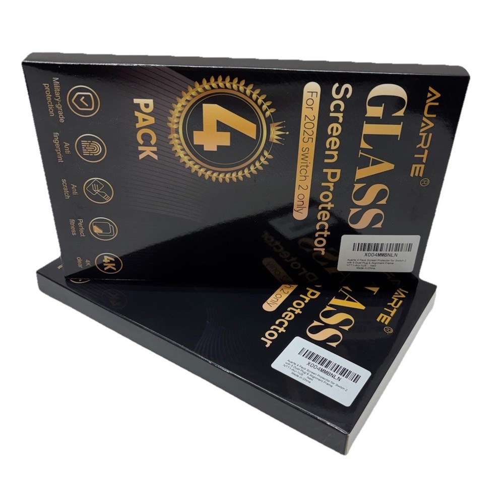 Switch 2 Screen Protector 8 Pack Glass Nintendo Switch 2 2025 Tempered 4K Clear