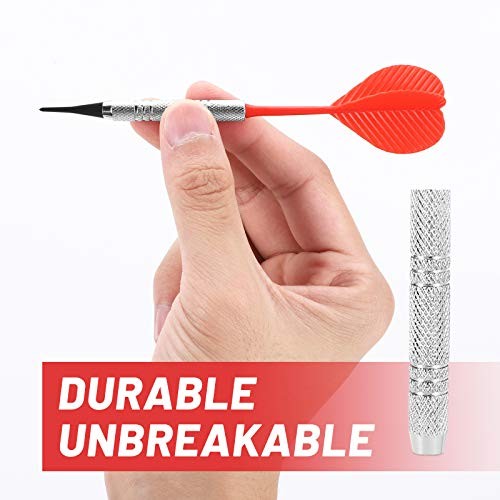 Soft Tip Darts, Bar Dart, Plastic Tip Darts Set, Attach Extra 100 12 silver