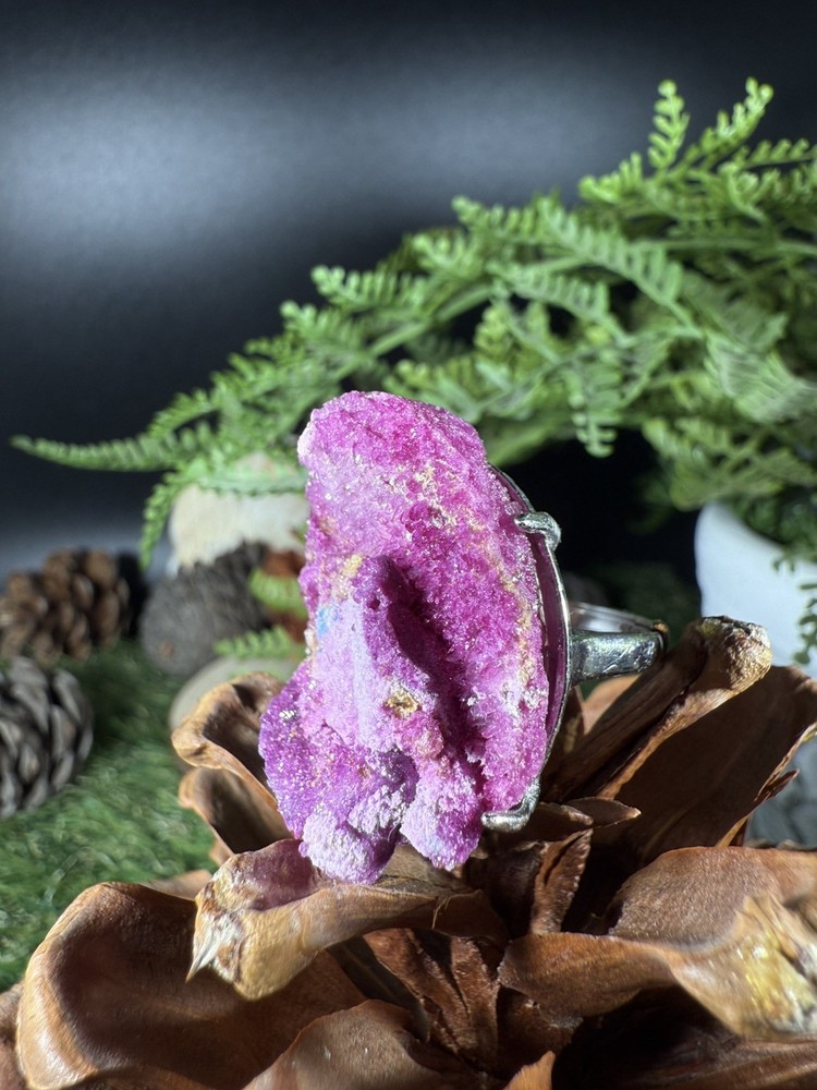 Ruby Ring Jewelry, Unique handmade crystal ring，Adjustable Ring，925 Silver