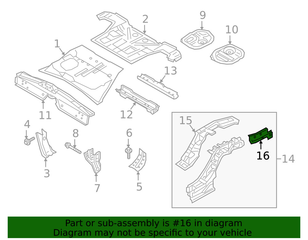 Genuine Mitsubishi Rail End 5253AN01