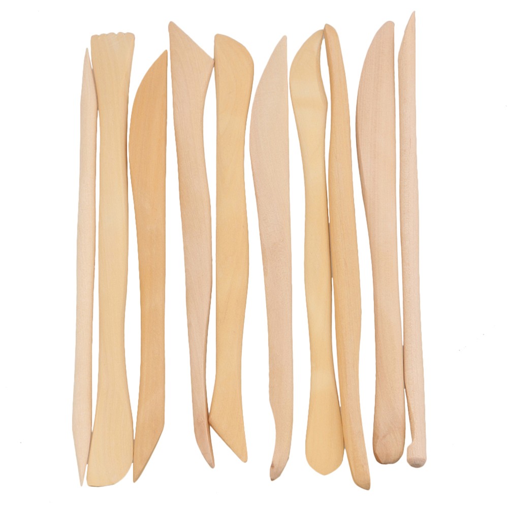 10PCS Different Shape Wood Clay Sculpture Tools