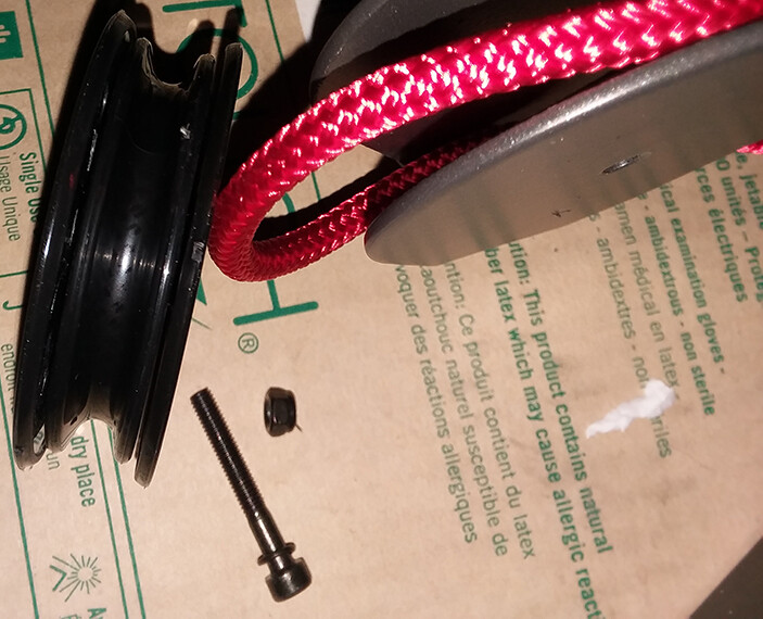 ONE USED BOWFLEX HVT Small Cable Base Pulley