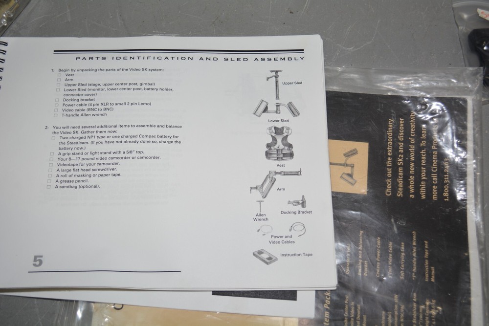 ^ Steadicam Camera Stabilizing System SK2