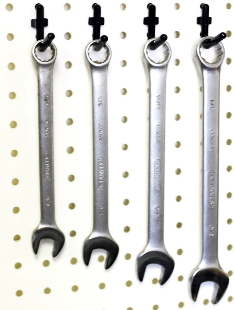 Plastic L Style Pegboard Hooks Combo Kit Tool Storage - Pick A Pack