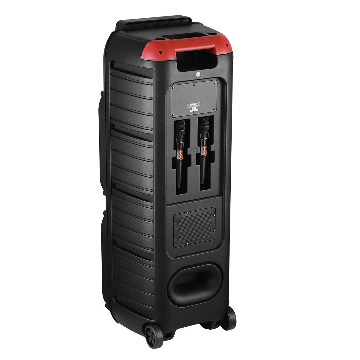 15,000W Dual 15" Bluetooth Speaker Subwoofer Heavy Bass Sound System Party & Mic