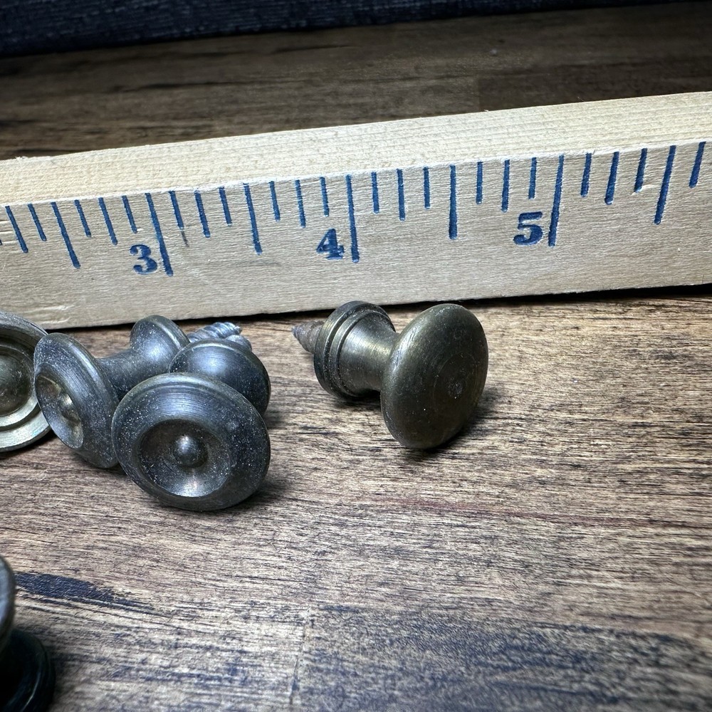 Lot Of Vintage Miniature Brass Knobs