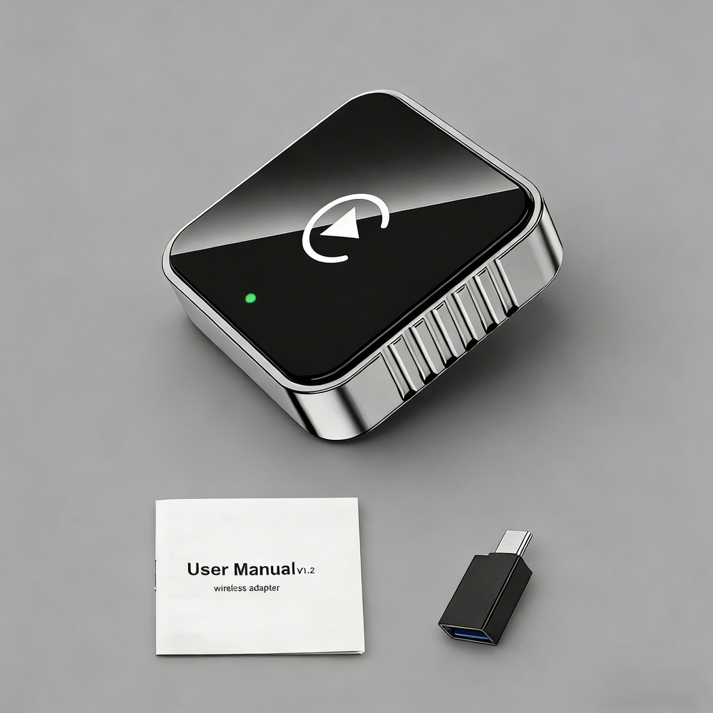 2-in-1 Wireless Carplay Android Auto Adapter Plug&play USB For Iphone Android