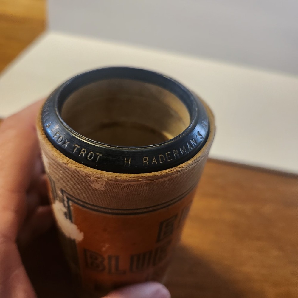 4 Edison Blue Cylinder Record Untested