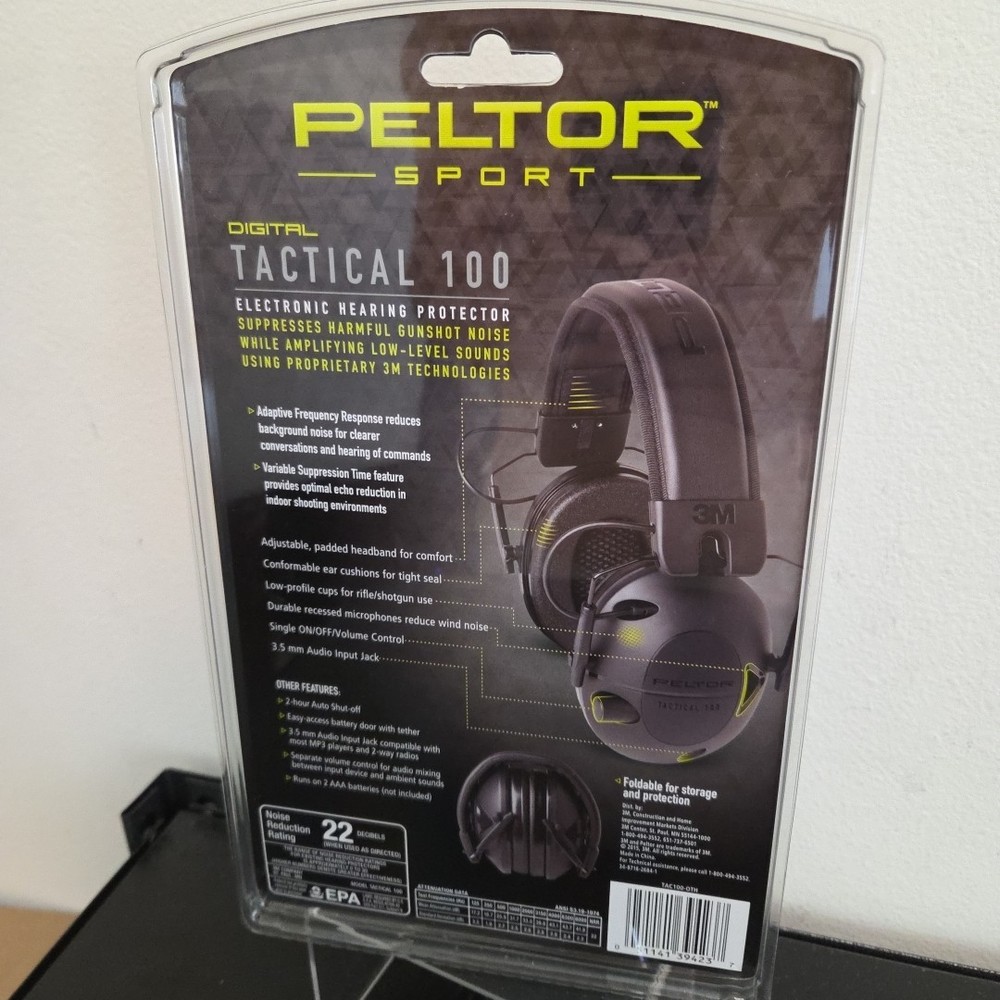 Peltor Sport Tactical 100 Hearing Protection - TAC100-OTH