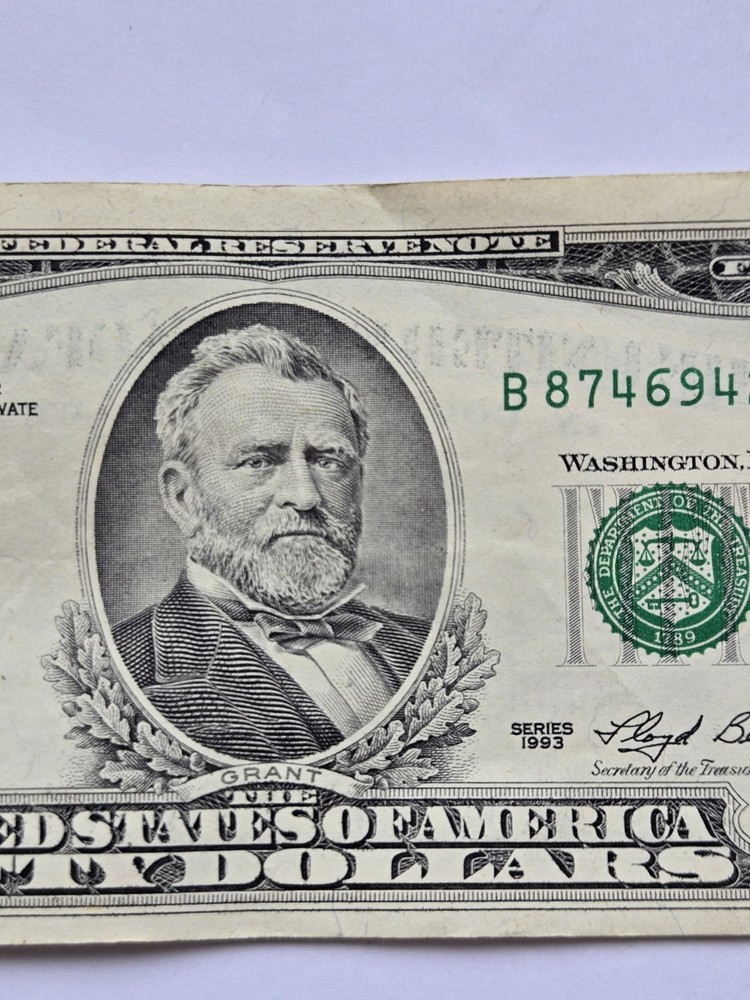 1993 $50 Dollar Bill Error Bleed Through Both Sides Paper Money MISALIGNMENT