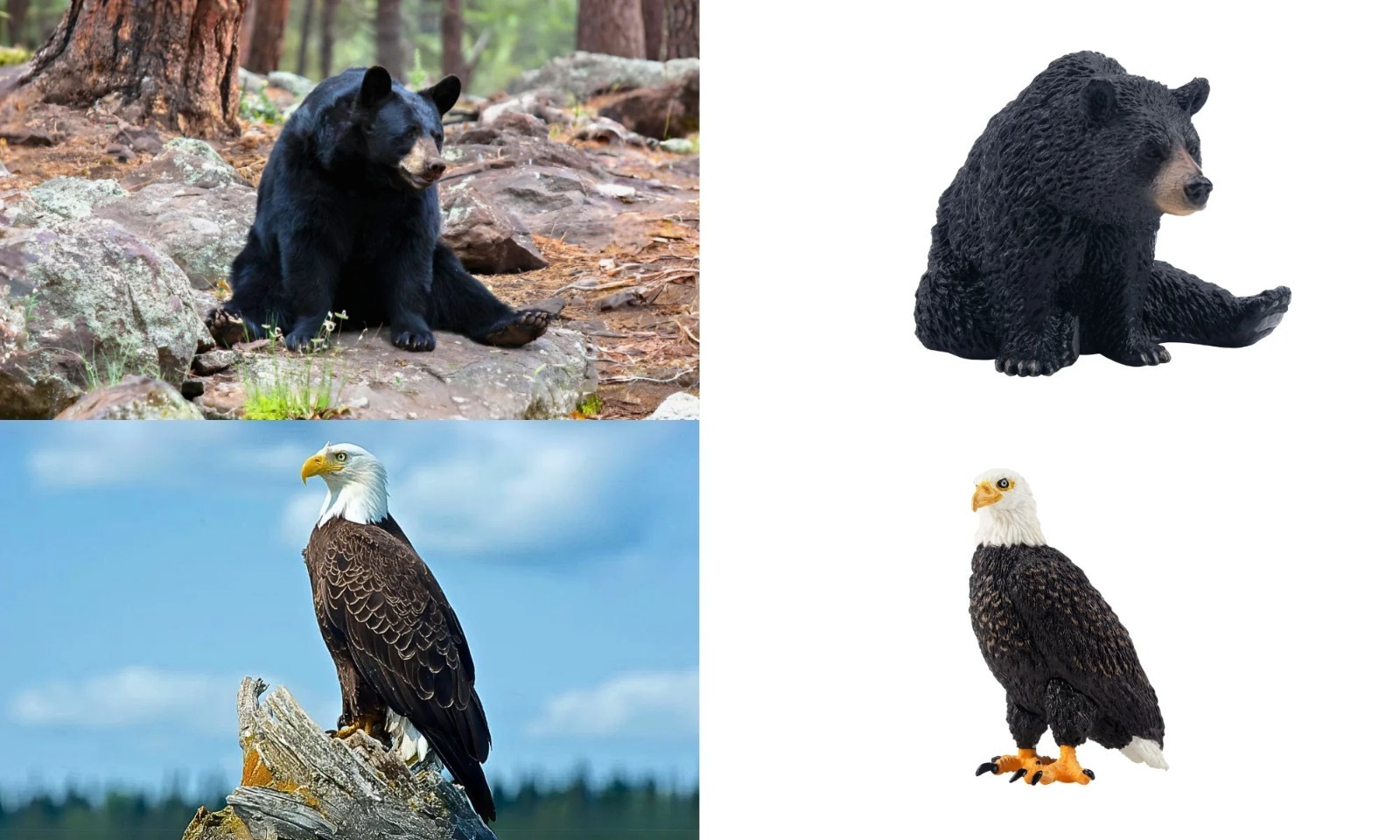 Toymany Forest Animal Figurine Playset Collectible Toy Set