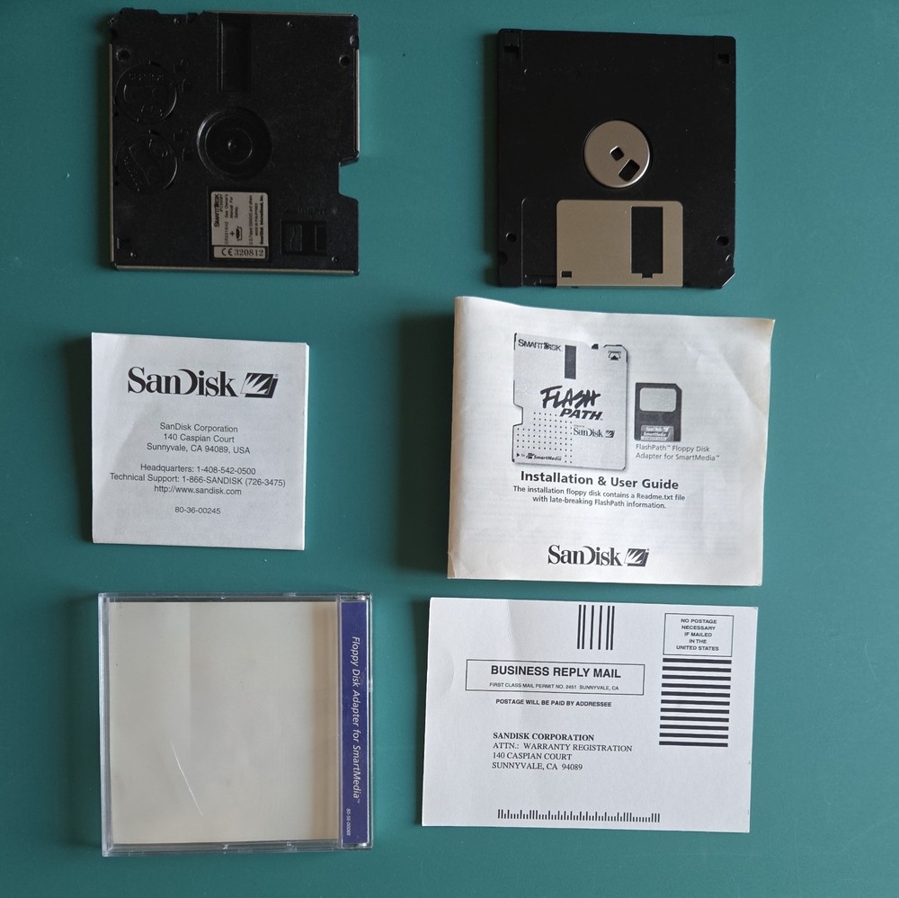 SanDisk FlashPath Floppy Disk Adapter for SmartMedia PC or MAC SDDR-21-01