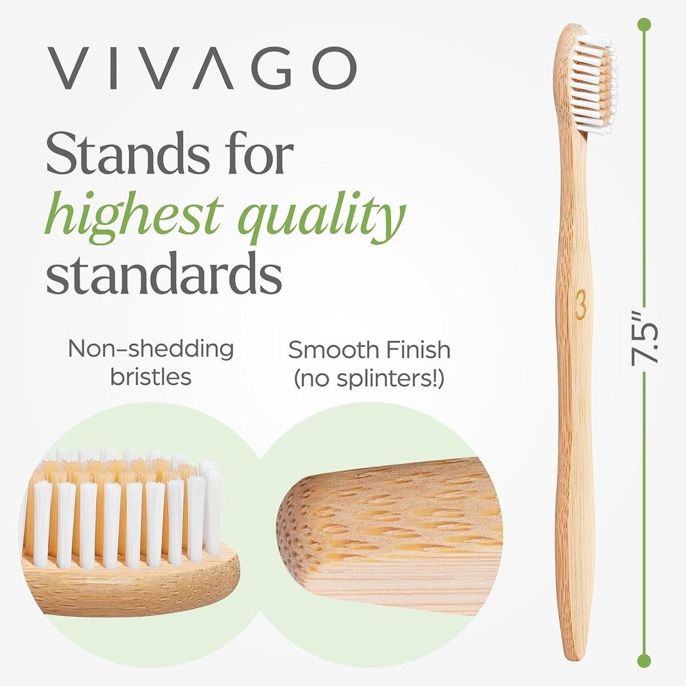 Recyclable Soft Bristles Toothbrushes 30 Pack