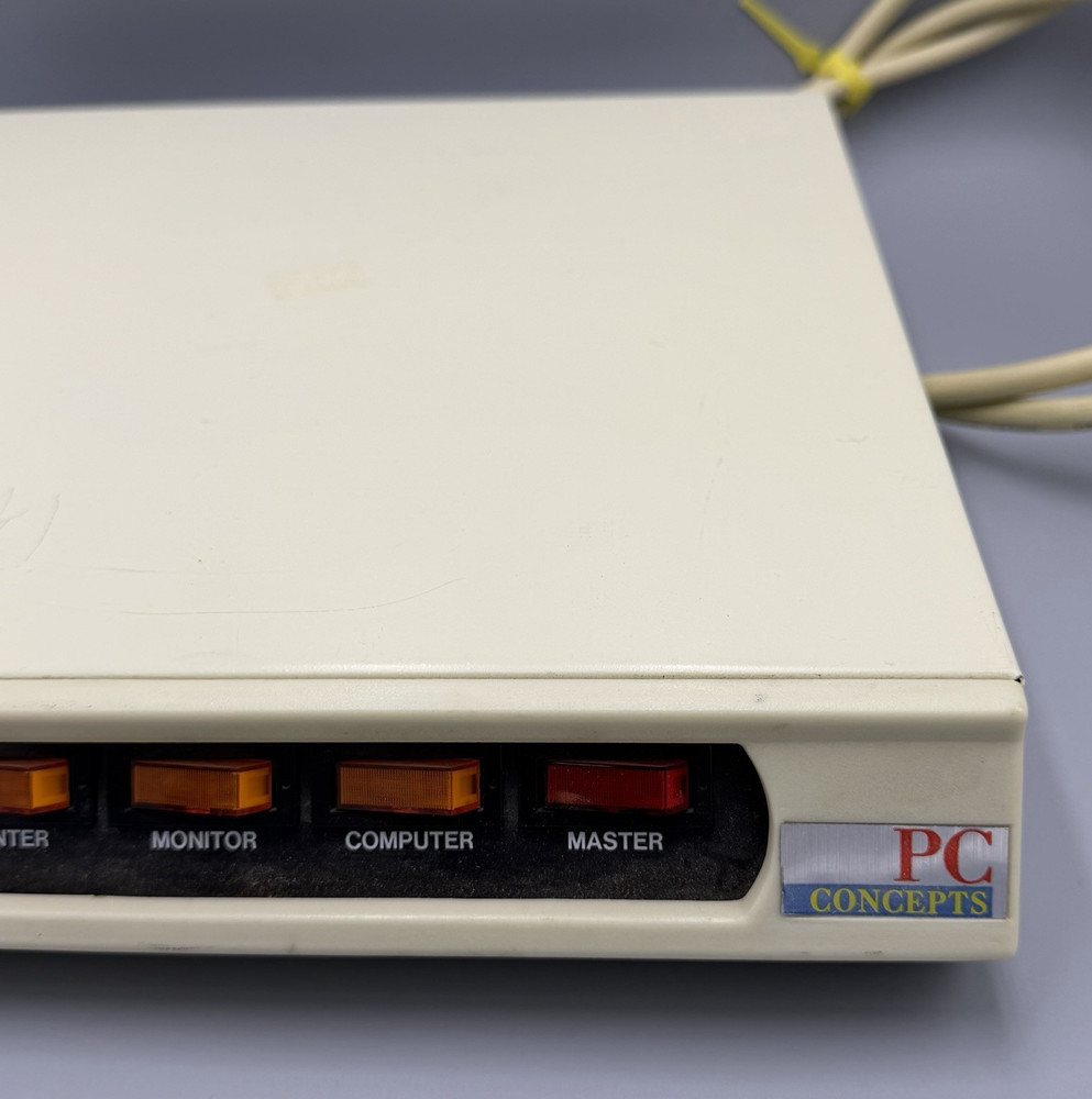 PC Concepts Model PC-006 Power Tap 8501 Surge Protector 5 Plug