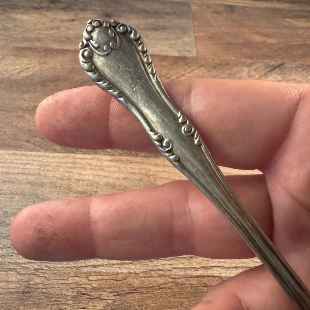 Reed & Barton Silverplated Teaspoon Carlton Pattern Monogrammed