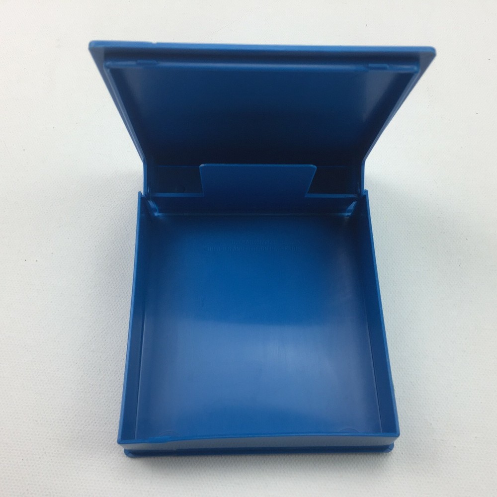 SRW Micro/5 Disk Diskette ComPak Case Blue Plastic Cover Spine Label