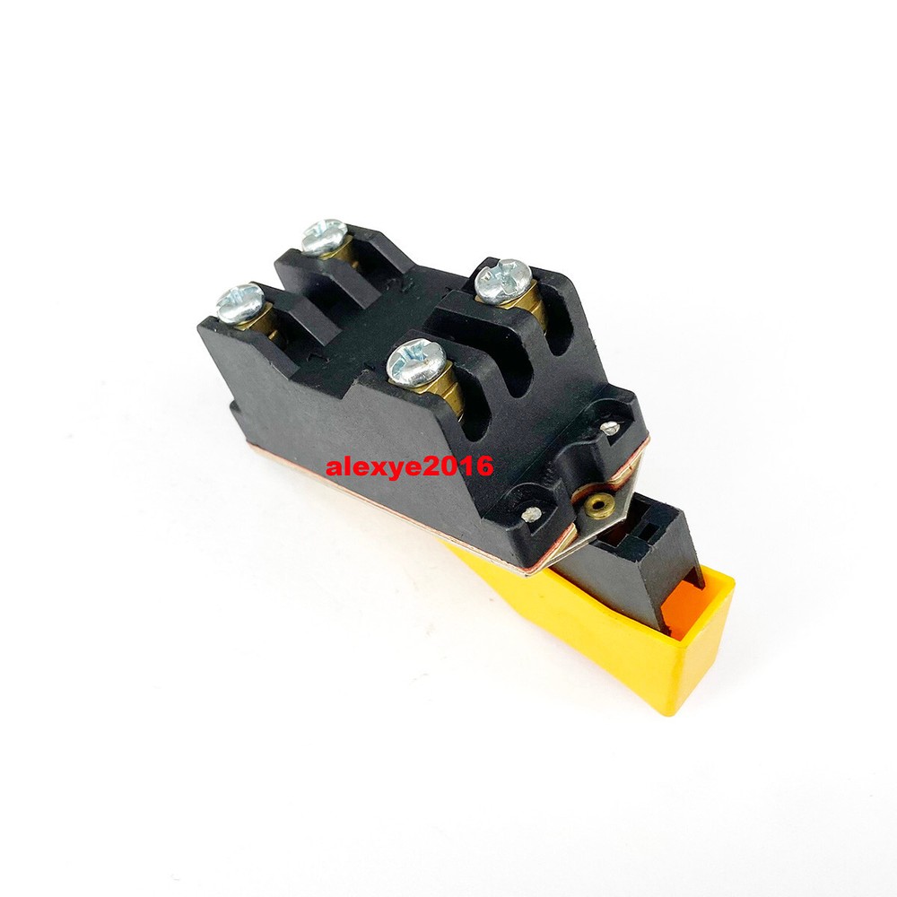 STH DKA-10 Switch 15A 125V AC Yellow Button with Red Small Locking Button