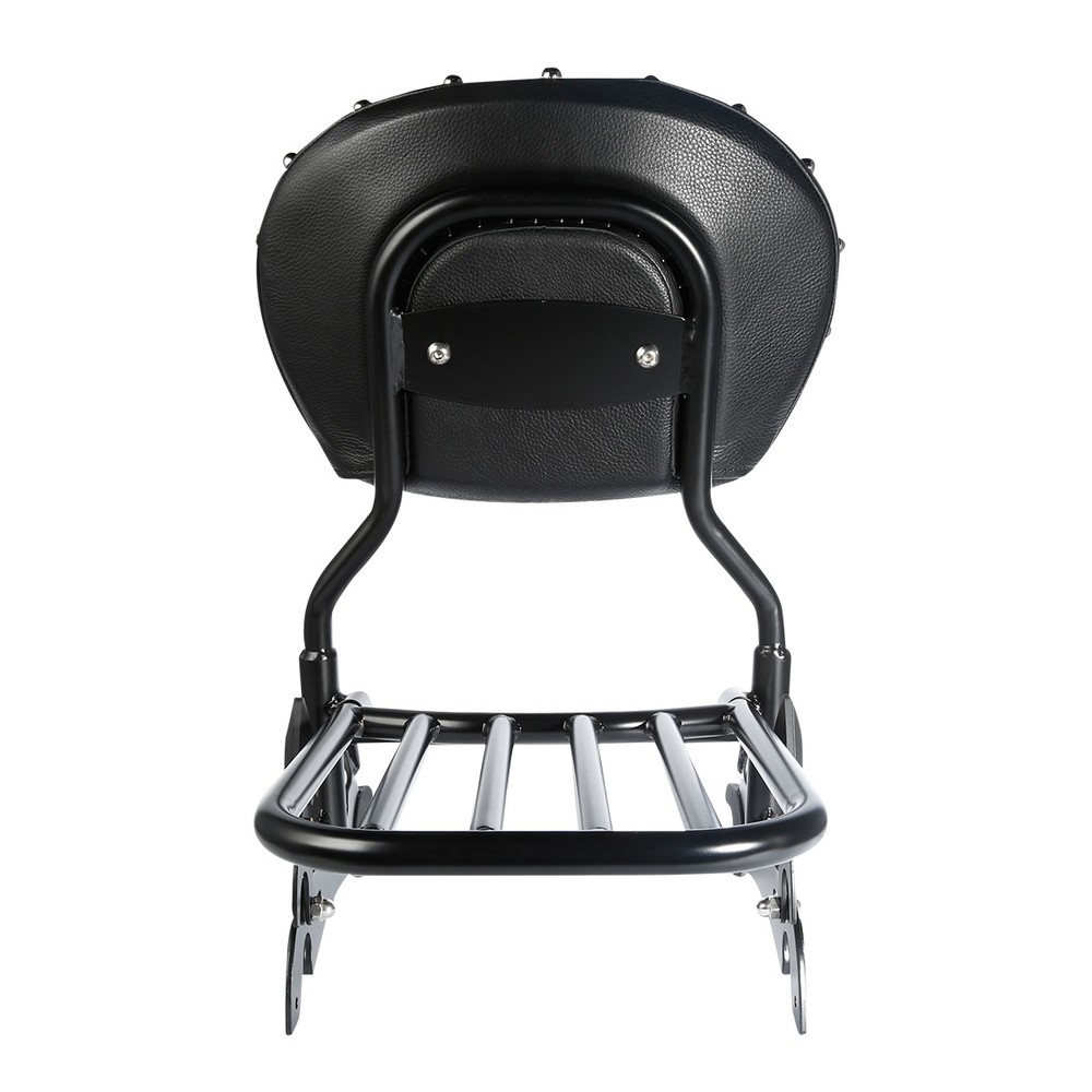 12" Backrest Sissy Bar Pad & Quick Release Spools For Indian Chieftain 2014-22