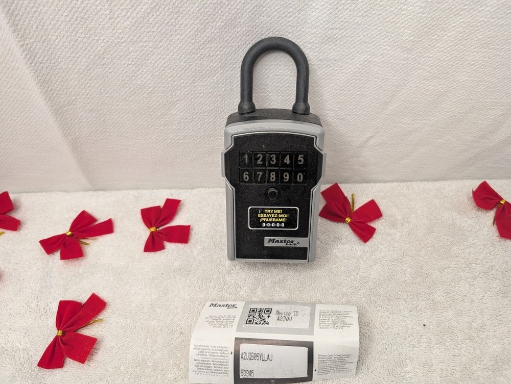 Master Lock 5440 | Bluetooth Portable Lock Box | Key Safe Removable Shackle