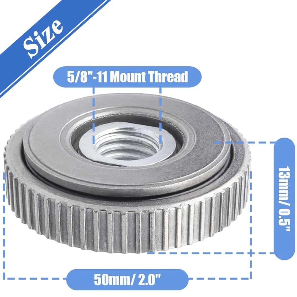 M5/8-11 Inch Angle Grinder Self-Locking Pressure Plate,Quick Release Nut Repl...