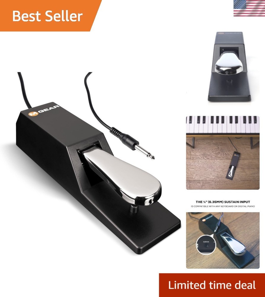 Universal Sustain Pedal Black
