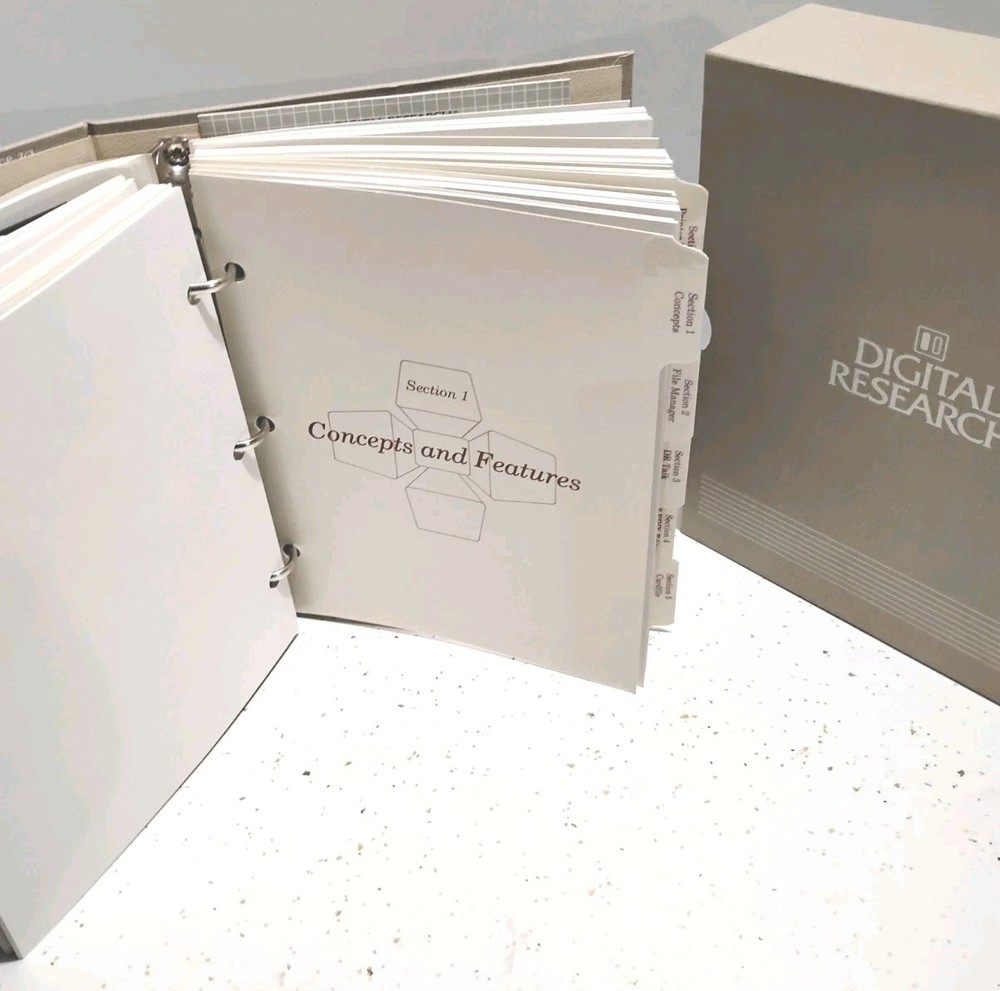 Digital Research Concurrent PC-DOS 4.1 System Builders Guide-85' Binder & Disks