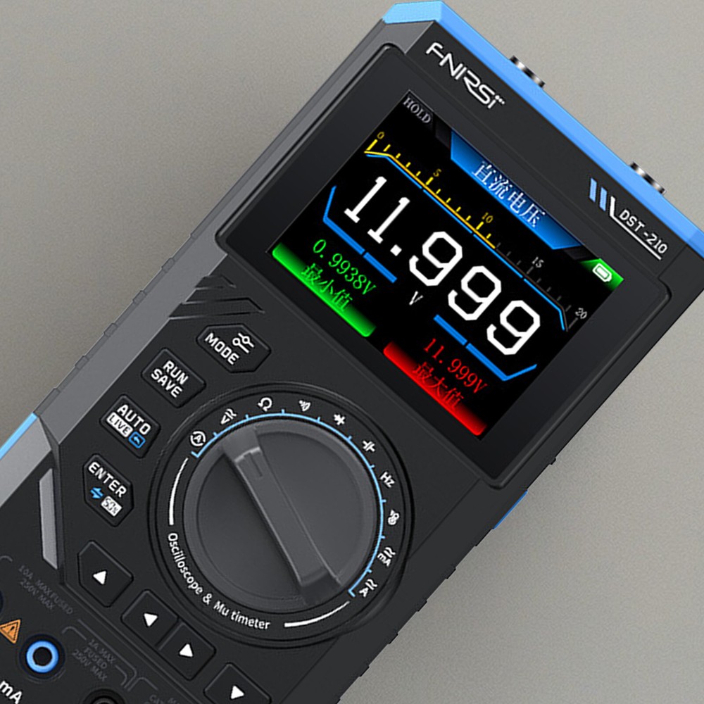 3 In 1 FNIRSI DST210 Digital Oscilloscope Multimeter Function Signal Generator