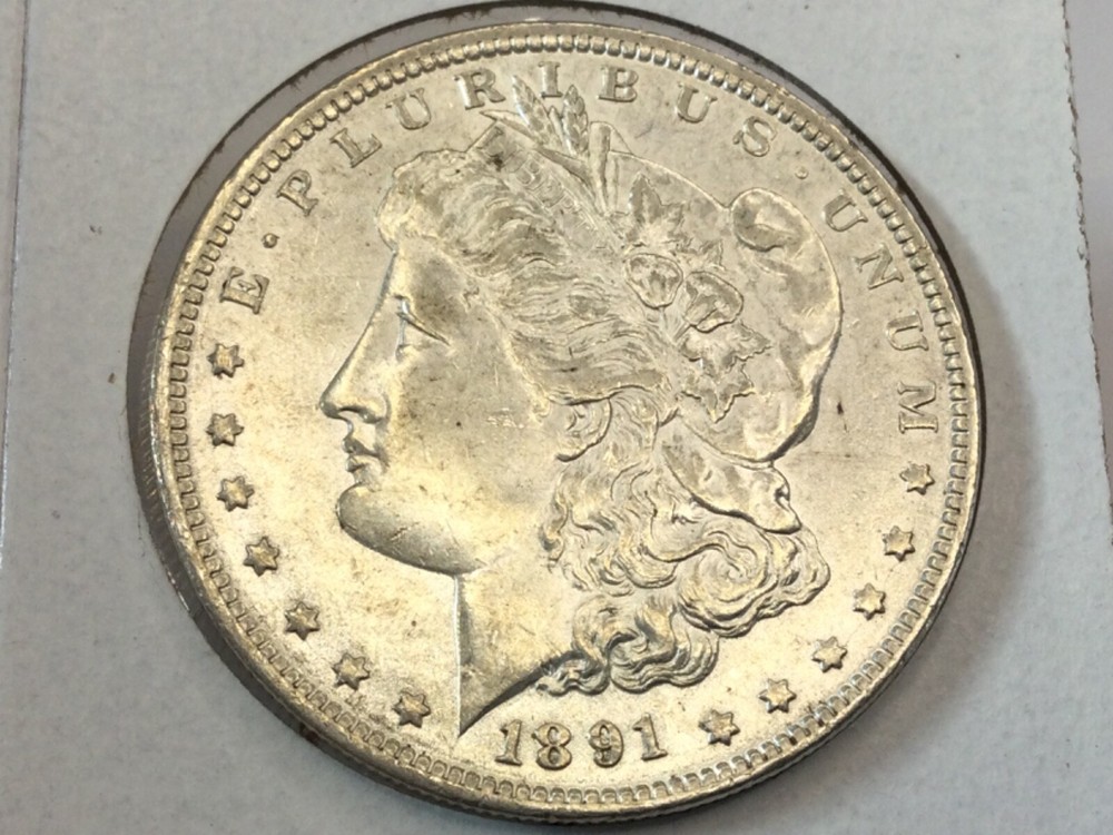 1891 Morgan Dollar in uncirculated