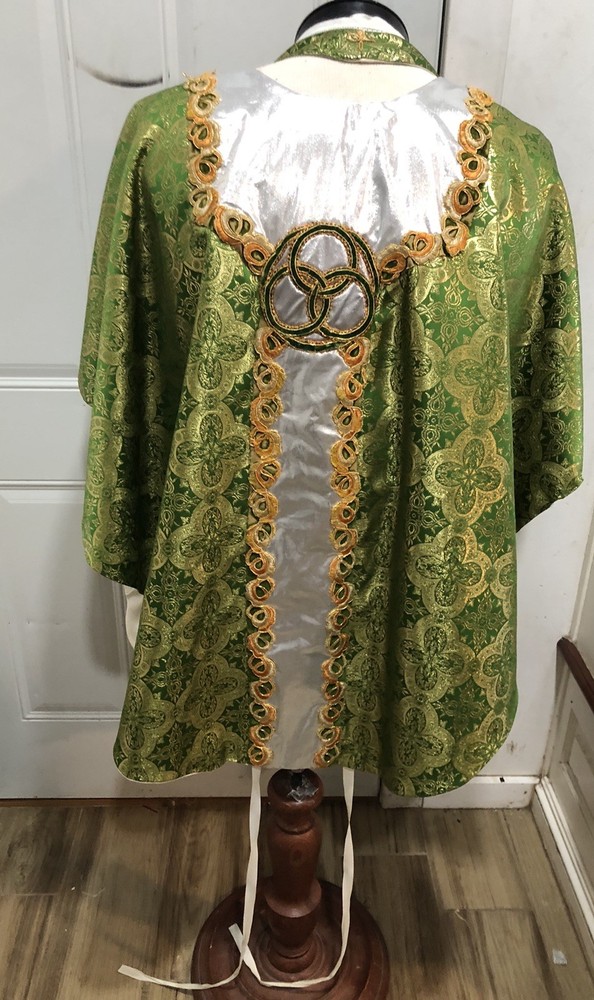 Green Gothic Style Holy Trinity Vestment