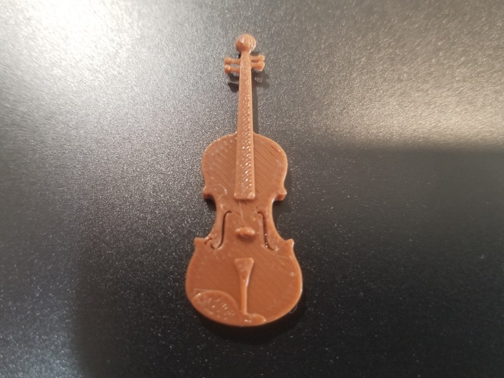 Tiny Violin Model – Ultra Miniature (Approx. 3 cm) - Color White