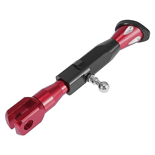 Universal Adjustable Kickstand Side Support Stand Set for Motorcycle CNC Red