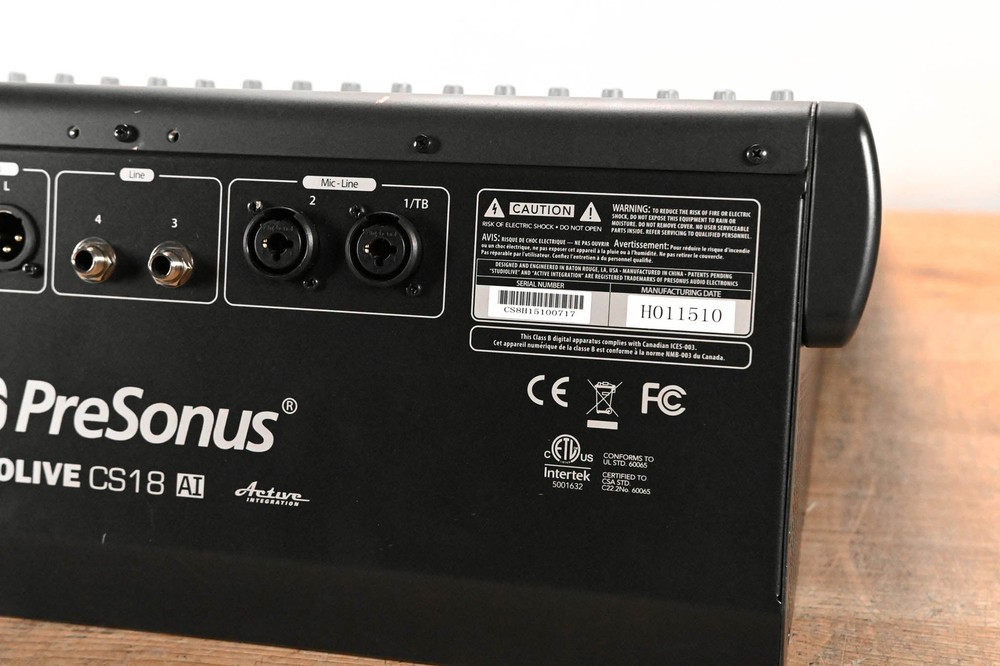 PreSonus StudioLive CS18AI Ethernet/AVB Control Surface CG01P2P