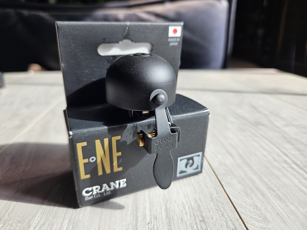 💥Bicycle Bell CRANE E-NE Black with Clamp E NE