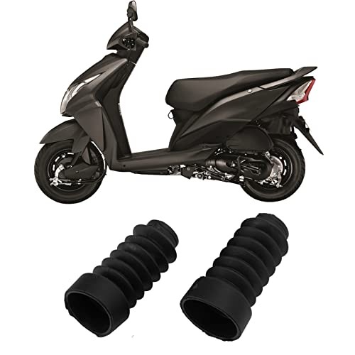 Black Motorcycle Front Fork Boots Dust - Antiaging Dust