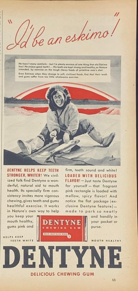 Magazine Ad - 1937 - Dentyne Chewing Gum