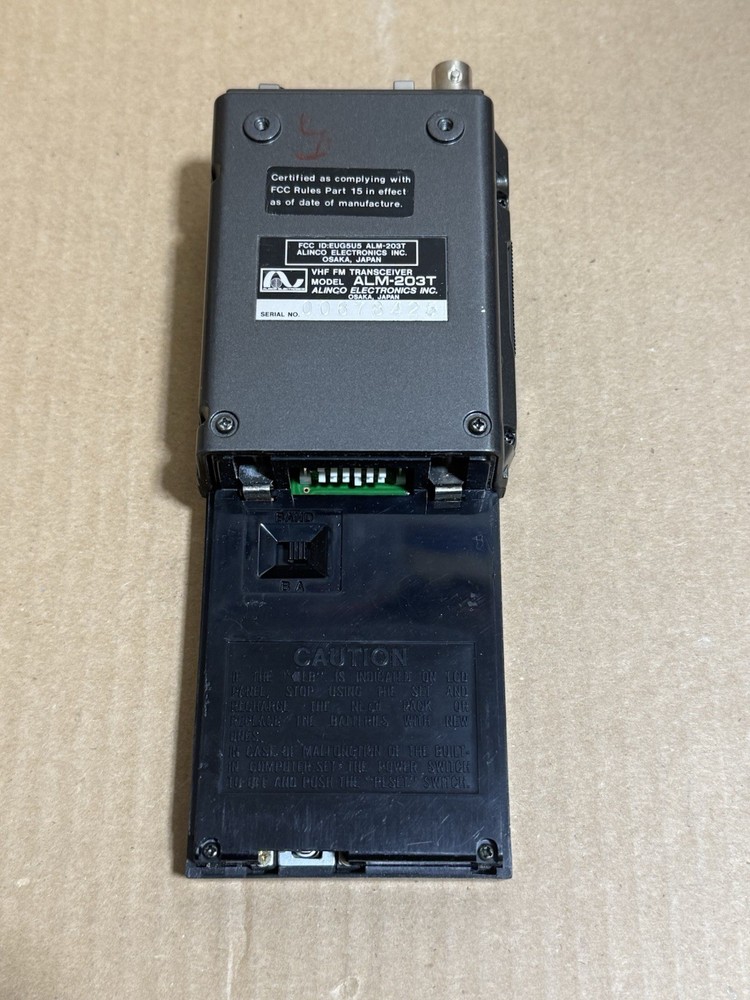 Alinco ALM-203T VHF FM HANDHELD Transciever NO BATTERY