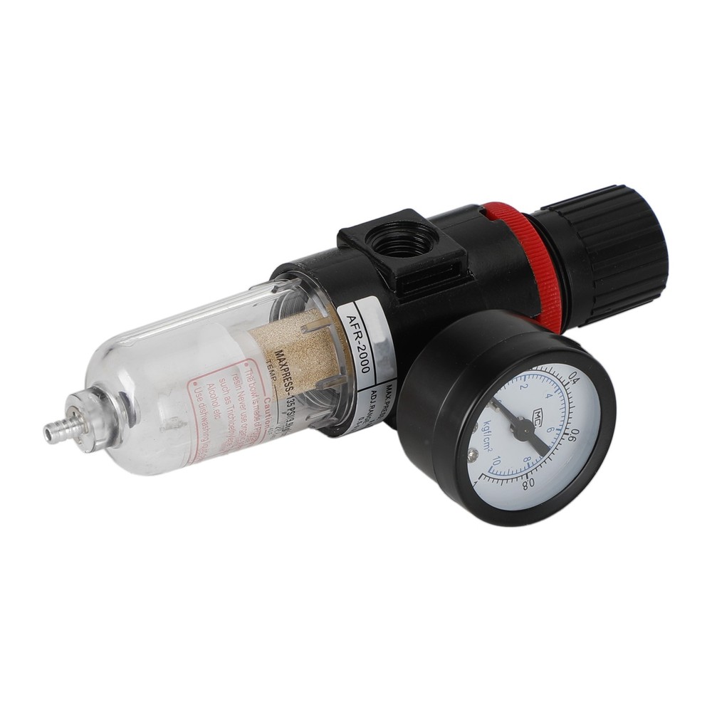 AFR-2000 1/4" Air Compressor Filter Water Separator Trap Tools Regulator Gauge