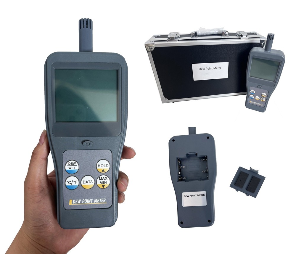 Portable Dew Point Meter Monitors with Dew Point Temperature Range -45~120°C