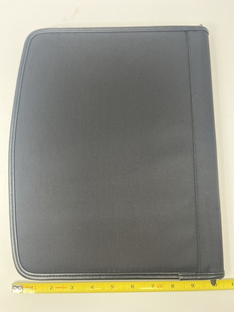 Apple Logo Padfolio Notebook Folder Notepad Ballistic Nylon Black 8.5x11 Pad