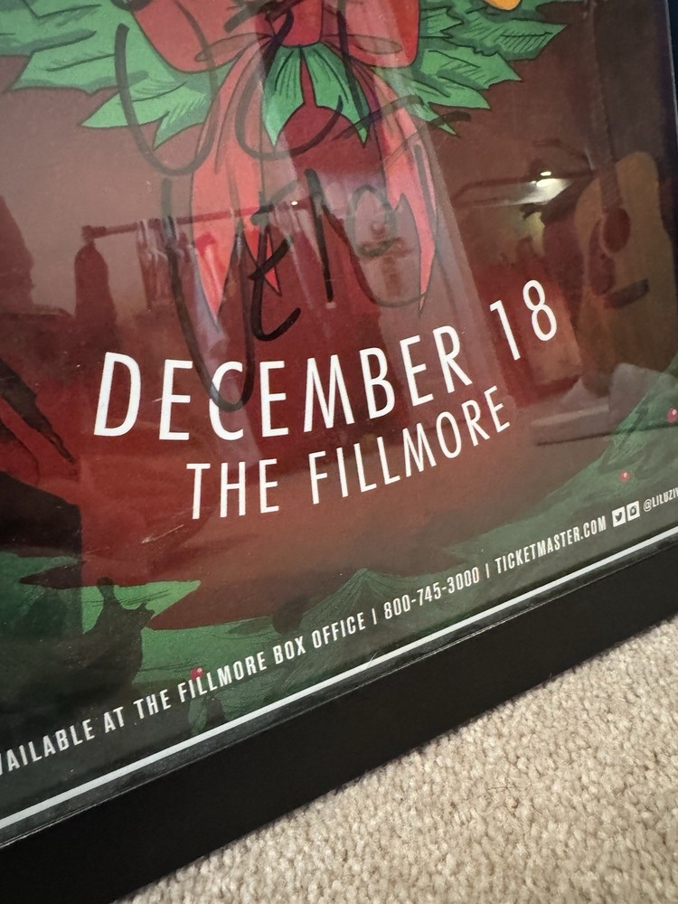 Lil Uzi Vert Autographed 11x17 Concert Poster 2017 Chipmunks Fillmore Framed