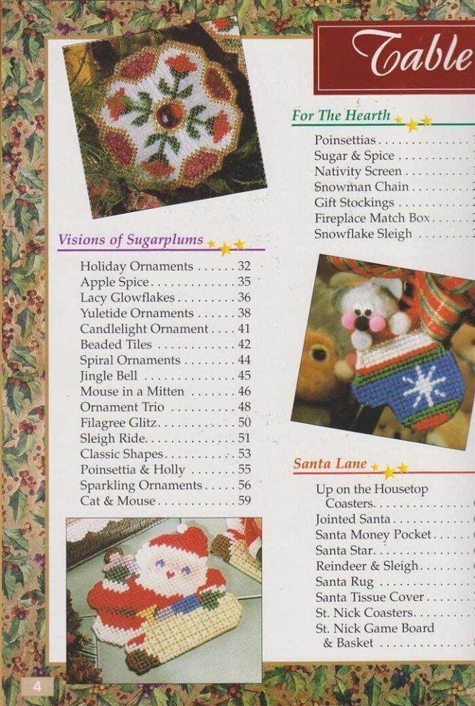 OOP!!VTG!!HB PLASTIC CANVAS CHRISTMAS MAGIC 58 PROJECTS